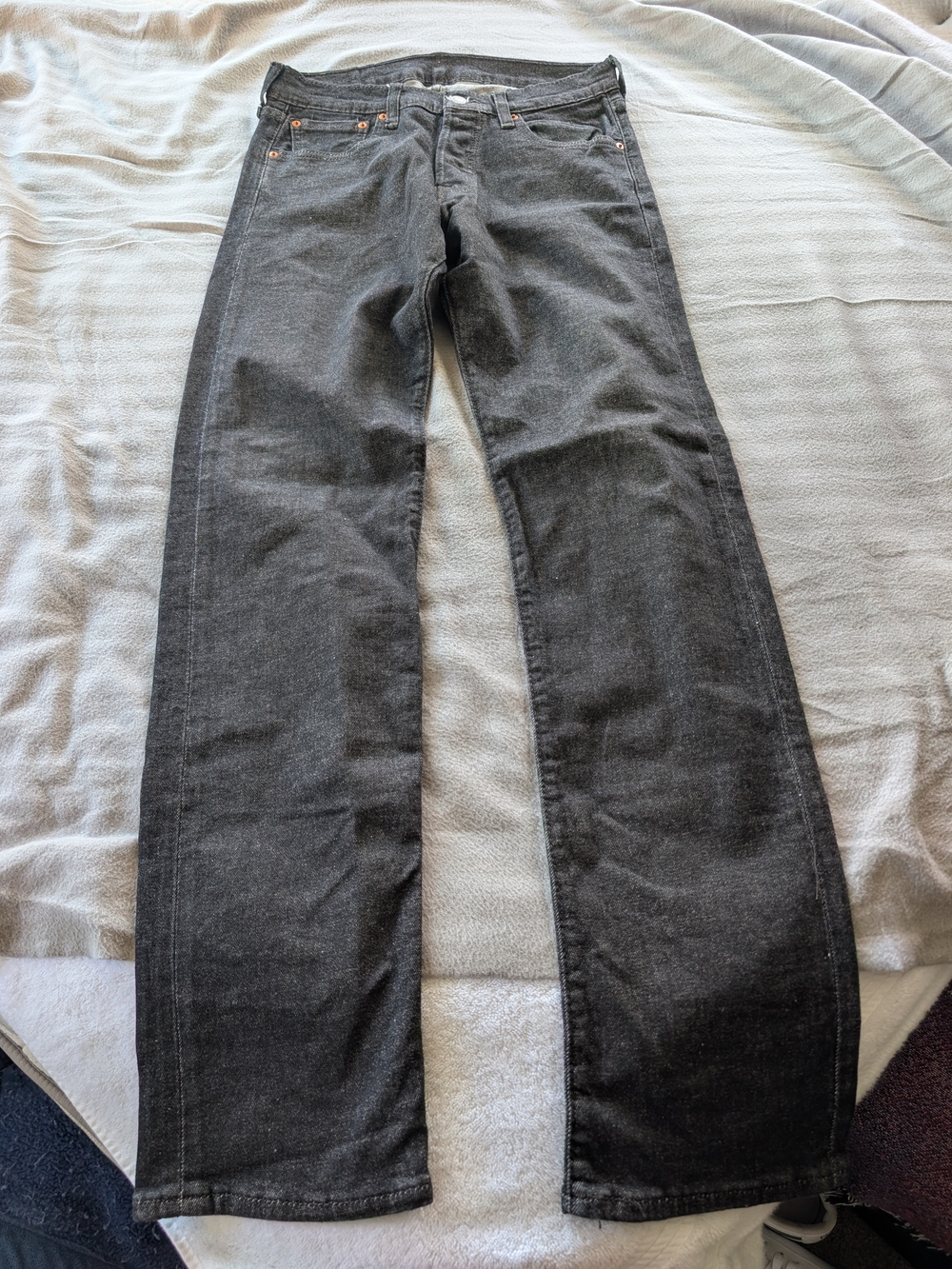 Levi's Men's Charcoal Straight-Leg Jeans